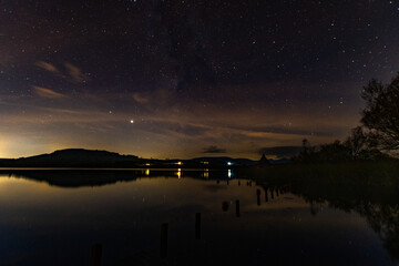 Sunset  at Llangorse Lake, Brecon Beacons, Wales 