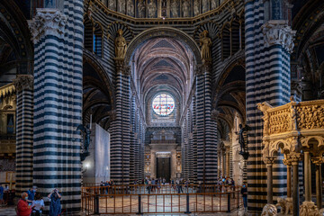 The Santa Maria della Scala church in Siena - obrazy, fototapety, plakaty
