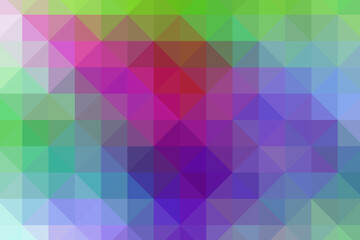 Fototapeta premium Triangular pixelation. Multi-colored pixel background. The texture consisting of multi-colored triangles.