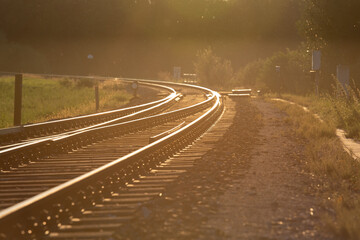 Bahngleise unter Herbstsonne 2