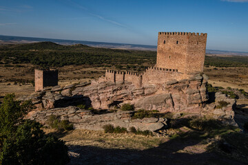 Zafra castle, 12th century, Campillo de Dueñas, Guadalajara, Spain