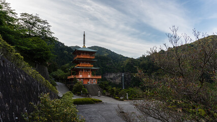 Nachi pagoda and the fall