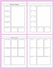 Bullet Journal Weekly Planner Pages