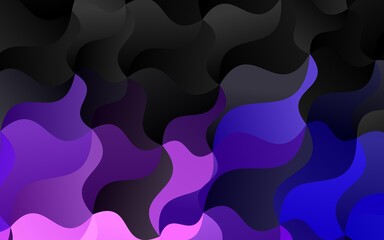 Light Purple vector background with bubble shapes.