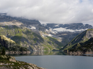 Alps and lake Emosson in Switzerland. Great for large prints!