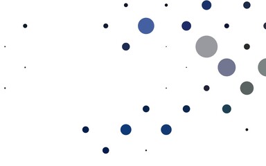 Light Black vector cover with spots.