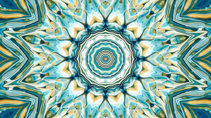 Abstract kaleidoscope background. Beautiful multicolor kaleidoscope texture. Unique kaleidoscope design.