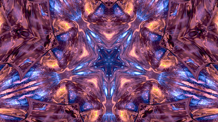 Abstract kaleidoscope background. Beautiful multicolor kaleidoscope texture. Unique kaleidoscope design.