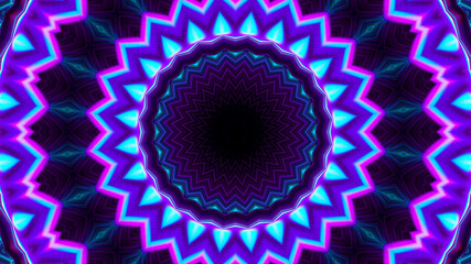Abstract kaleidoscope background. Beautiful multicolor kaleidoscope texture. Unique kaleidoscope design.
