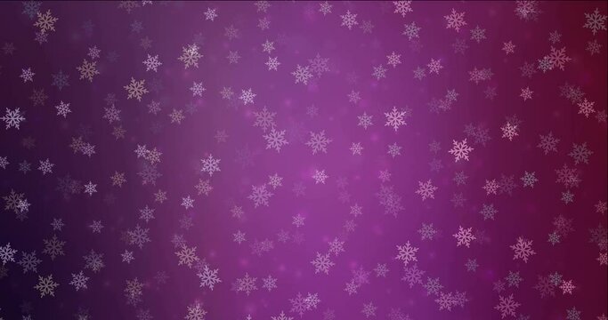 4K looping dark purple, pink video footage in New Year style. Modern abstract animation with celebration things. Clip for holyday commercials. 4096 x 2160, 30 fps.