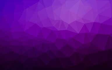Dark Purple vector low poly layout.