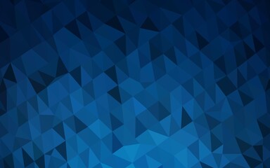 Dark BLUE vector abstract polygonal layout.