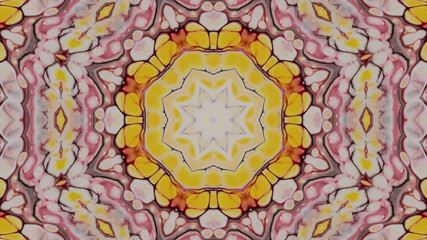 Abstract kaleidoscope background. Beautiful multicolor kaleidoscope texture. Unique kaleidoscope design.