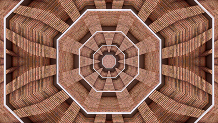 Fototapeta premium Abstract kaleidoscope background. Beautiful multicolor kaleidoscope texture. Unique kaleidoscope design.