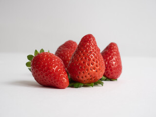 Closeup of fresh washed strawberrys