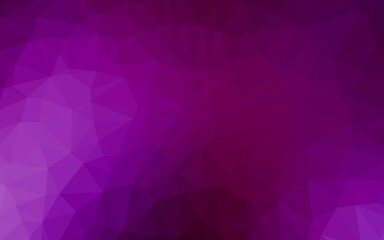 Obraz premium Dark Purple vector blurry triangle template.