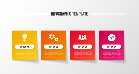 Business infographic template. Flowchart. Vector