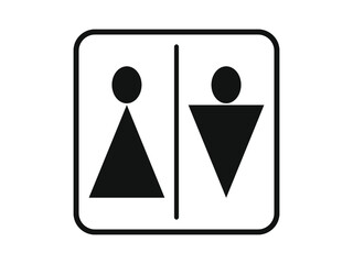 man and woman vector icon, eps10