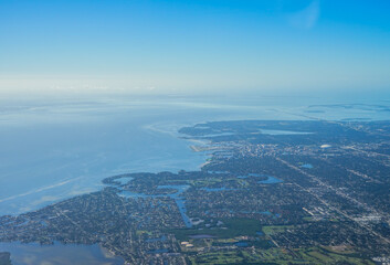 Obraz premium Aerial view of city of Tampa in Florida, USA 