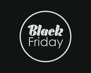Fototapeta premium Black Friday sale background. Hole in black paper. Vector illustration.