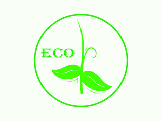 leaves logo, icon fine, vector illustration EPS 10