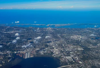 Photo sur Plexiglas Clearwater Beach, Floride Aerial view of Tampa, st petersburg and clearwater in Florida, USA  