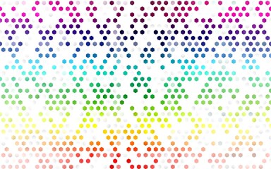Light Multicolor, Rainbow vector pattern with colorful hexagons.