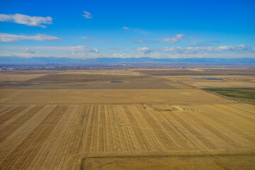 Fototapeta na wymiar Aerial view of of farm in Colorado
