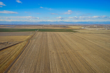 Aerial view of of suburban of Denver in Colorado	