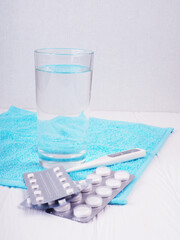 Different tablets, pills, medications drugs macro photo. Medicine, sickness.