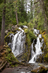 National Creek Falls in Southern Oregon Cascades