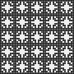 Abstract Cross Pattern Dots Logo generative computational art illustration