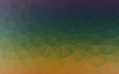 Dark Multicolor, Rainbow vector abstract mosaic pattern.