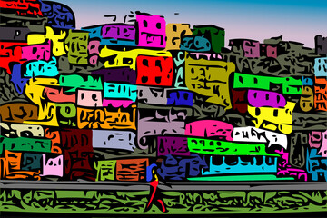 Favela colorida