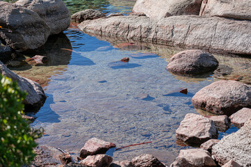 Beautiful clear waters of Lake Tahoe, reflections, clear beautiful shots