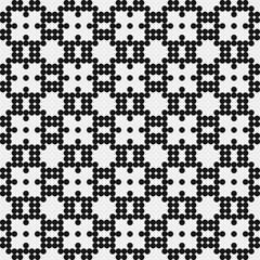 Abstract Cross Pattern Dots Logo generative computational art illustration
