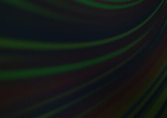 Dark Black vector blurred bright background.