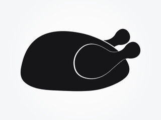 chicken food icon vector illustration eps10