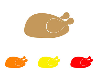 chicken food icon vector illustration eps10