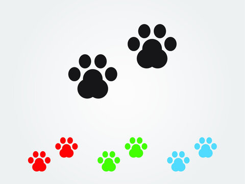 dog track icon vector illustration eps10