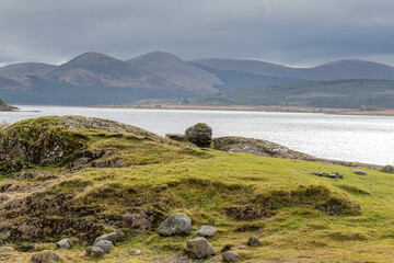 Loch Doon looking Over to the Galloway Hills Ayrshire Scotland