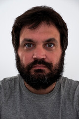 Obraz premium Rosto homem jovem com barba