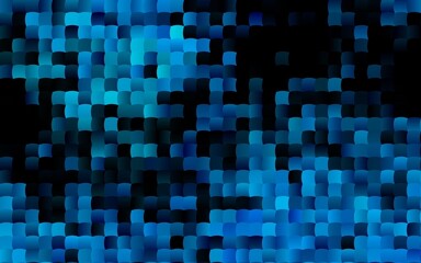 Dark BLUE vector pattern in square style.