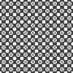 Fototapeta premium Abstract Cross Pattern Dots Logo generative computational art illustration