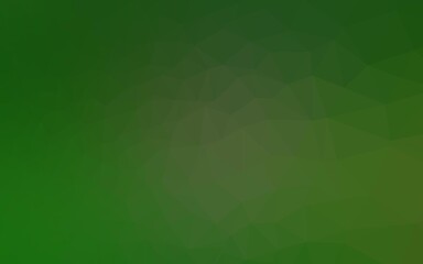 Light Green vector polygon abstract background.