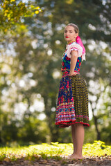 Slovak folklore. Slovak folk dancer.