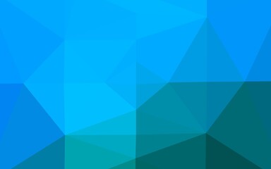 Light BLUE vector abstract polygonal texture.