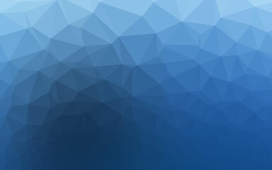 Light BLUE vector abstract polygonal cover.
