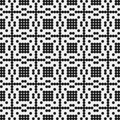 Fototapeta premium Abstract Cross Pattern Dots Logo generative computational art illustration