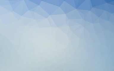 Fototapeta premium Light BLUE vector blurry triangle texture.